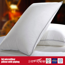 Microfiber Pillow with Piping for Hotel/Home Use